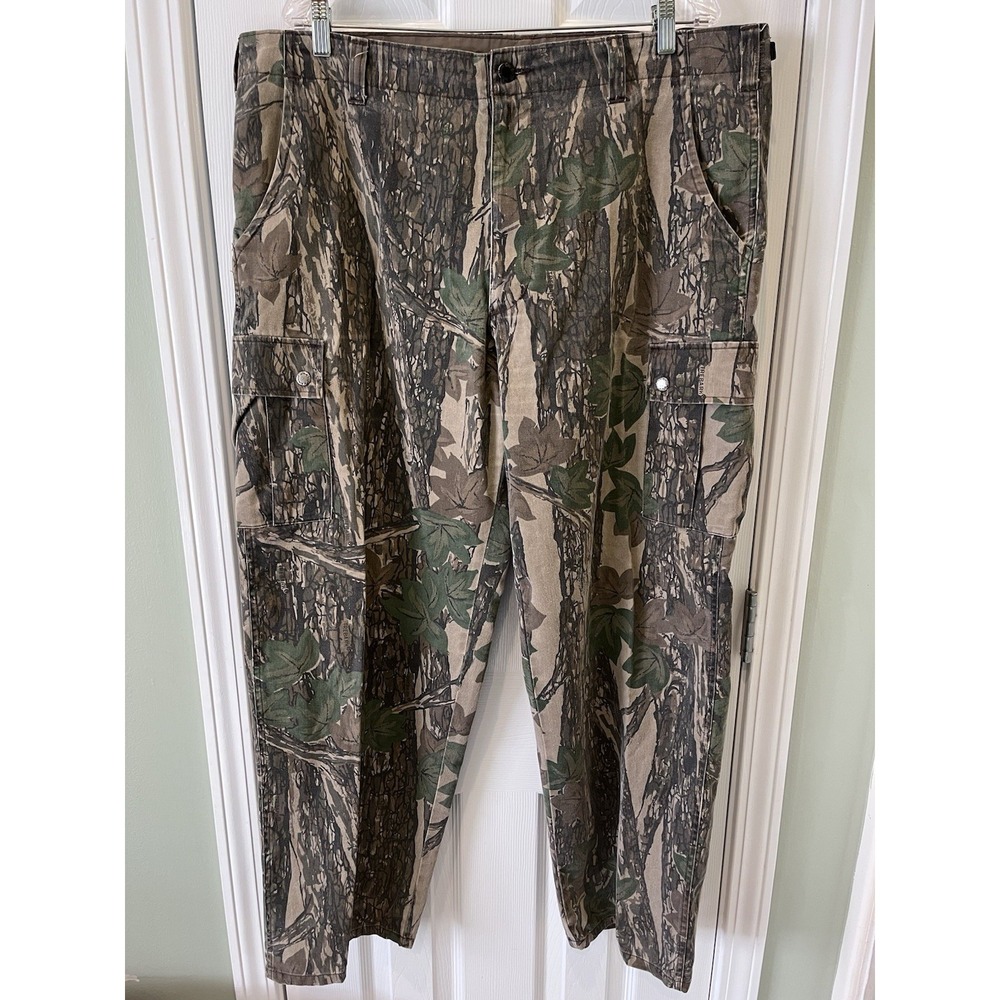 Vintage 90s Winchester TREBARK Camo Hunting Cargo Pants Mens XL (40-42)